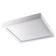 Alco 9229 LED Deckenleuchte, eckig, ca. 22,5 x 4 cm, silber, Metall, 22,5 x 22,5 x 3,5 cm