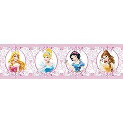 AG Design Disney Prinzessinnen Wand Sticker, Selbstklebende Folie, Mehrfarbig, 500 x 14 cm