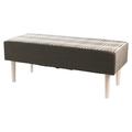 Galileo Casa 2410643 Bank, Holz, Grau, 40 x 100 x 40 cm