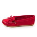 Minnetonka Damen Kilty Suede Moc Mokassin, Rot (Red/RED)