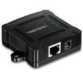 TRENDnet TPE-104GS Gigabit PoE Splitter, Wandmontierbar, Justierbare Ausgangsleistung, PoE betrieben, Schwarz