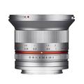 Samyang 12mm F2.0 MFT silber - Weitwinkel Festbrennweite für Micro Four Thirds Anschluss, manueller Fokus, für APS-C Kamera Olympus OM-D E-M1 III, Pen E PL10, OM-D E-M5 III, Panasonic Lumix DC-G91