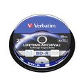 Verbatim MDISC BD-R Blu-ray Rohlinge 25 GB, Blu-ray-Disc mit 4-facher Schreibgeschwindigkeit, 10er-Pack Spindel, großflächig bedruckbar, Blu-ray-Disks für Video- und Audiodateien