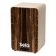 Sela SE 105 CaSela Dark Nut Snare Cajon - Hard Splash Spielfläche, spielfertig aufgebaut, Heller Korpus