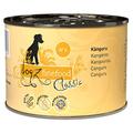 dogz finefood Hundefutter nass - N° 6 Känguru - Feinkost Nassfutter für Hunde & Welpen - getreidefrei & zuckerfrei - hoher Fleischanteil, 6 x 200 g Dose