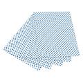 folia 5930 - Fotokarton weiß mit blauen Punkten, 50 x 70 cm, 10 Bogen, beidseitig bedruckt - zum Basteln und kreativen Gestalten von Karten, Fensterbildern und für Scrapbooking