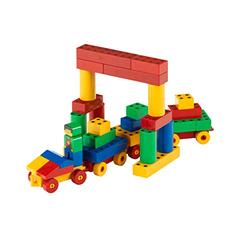 Klein Theo 656 Manetico Kreativ-Set | 85 Verschiedene Bunte Magnet-Bausteine | 10 Karten mit Bauanleitungen | Spielzeug für Kinder ab 1 Jahr
