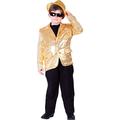 Dress Up America 739-XL Paillettenjacke für Kinder, Gold, Größe 14+ Jahre (Taille: 90-109 Höhe: 152+ cm)