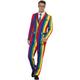 Smiffys Anzug Über dem Regenbogen, mit Jacke, Hose und Krawatte