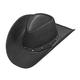 Widmann 01101 - Cowboy Hut mit Nieten, Schwarz, Wilder Westen, Hut, Kopfschmuck, Accessoire, Karneval, Mottoparty