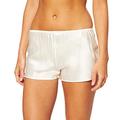 Palmers Damen Short aus Seide Silky Nights Schlafanzughose, Elfenbein (Pearl 224), 40 (Herstellergröße: M (40-42))