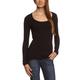 Garage Damen Langarmshirt Slim Fit 704 - T-shirt RN l/sl bodyfit, Gr. 34 (XS), Schwarz (black 200)