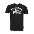 Lonsdale Unisex T-shirt slim fit origineel Langarmshirt, Schwarz, L EU