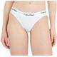 Calvin Klein Damen Slip Bikini Form Baumwolle mit Stretch, Weiß (White), XS