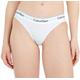 Calvin Klein Damen Slip Bikini Form Baumwolle mit Stretch, Weiß (White), XL