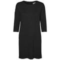 VERO MODA Damen vmglory vipe aura 3/4 dress noos Kleid, Schwarz, M EU