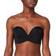 Wonderbra Damen Ultimate Strapless trägerloser BH nahtlos starker Halt Push-Up , Strapless-BHschwarz, 85F