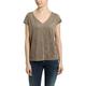 berydale T-Shirt mit V-Ausschnitt, Damen, Taupe, XS