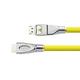 PYTHON Series PREMIUM DisplayPort 1.2 an HDMI 2.0 Anschlusskabel - 4K2K / UHD - Adapter-Kabel - 3-fach Schirmung, Vollmetallstecker, vergoldet- KUPFERLEITER - 3D - Nylongeflecht - gelb, 2 m