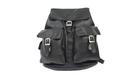 Piel 9726 Large Buckle Flap Backpack - Black