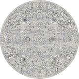 Gray 63 x 0.43 in Area Rug - Astoria Grand Oval Attell Floral Grey Area Rug Polypropylene | 63 W x 0.43 D in | Wayfair ATGD5661 39939997