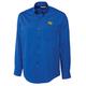 Men's Cutter & Buck Blue GA Tech Yellow Jackets Big Tall Epic Easy Care Fine Twill Long Sleeve Button-Down Shirt