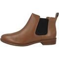 Clarks Damen Chelsea Boots, Leder, Tan Leder, 39 EU