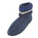 Haflinger Hi-Top Slippers, Hüttenschuh Paul Unisex Adults’, Blue, 13 UK