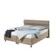 Maintal Boxspringbett Filipo, 100 x 200 cm, Stoff, Bonellfederkern Matratze h2, Beige