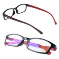 Prospek Blue Light Blocking Glasses -Professional- For Men and Women Computer Glasses Blue Light Filter, Provides Anti Strain and Anti Fatigue (+0.00 No Magnification) I Regular Size, Red and Black