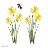 My Wonderful Walls 7 Piece Daffodil & Bee Wall Decal Canvas/Fabric | Wayfair 114-stick-17