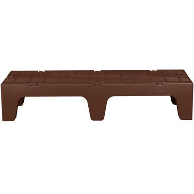 Cambro DRS600131 S-Series 60" x 21" x 12" Brown Slotted Top Bow Tie Dunnage Rack - 3000 lb. Capacity