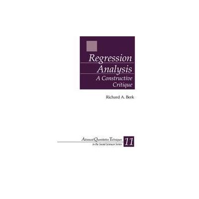 Regression Analysis by Richard A. Berk (Hardcover - Sage Pubns)
