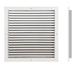 AirTech-UK Aluminum Return Air Grille Fixed Louvre White Powder Coating with Bird Mesh (500 x 500 mm)