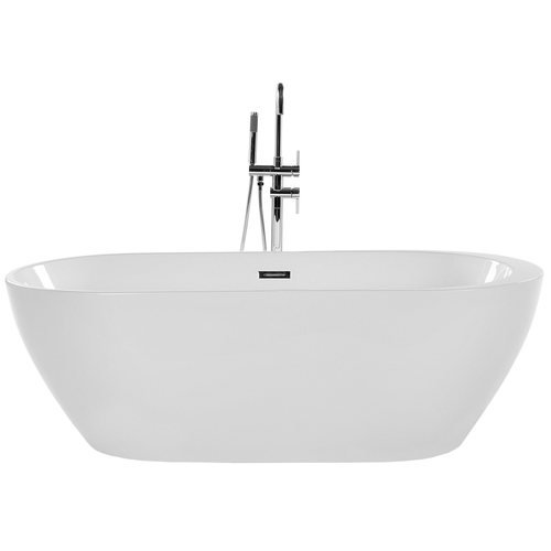 Moderne, freistehende Badewanne Acryl oval weiß modern