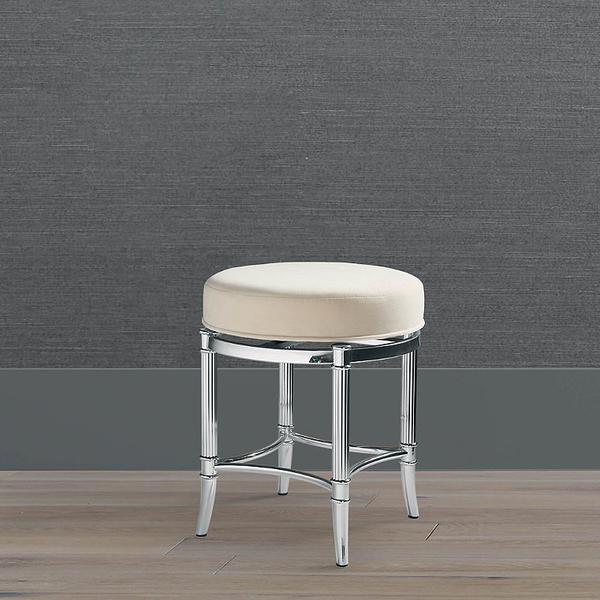 bailey-swivel-vanity-stool---brushed-nickel-with-bone-faux-leather,-brushed-nickel---frontgate/