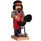 The Holiday Aisle® Christian Ulbricht Barbeque Nutcracker Wood in Brown | 17 H x 8 W x 8.5 D in | Wayfair THLA6087 40242957