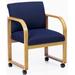 Arm Chair w/Casters in Standard Fabric or Vinyl