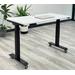 48"W x 24"D Electric Sit-to-Stand Desk with Wheels - Other Sizes Available