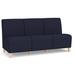 Siena 3 Seat Armless Sofa in Standard Fabric or Vinyl