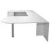 White Peninsula U-Shaped Workstation