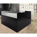 Black L-Shape Salon Desk Shell - Drawers Sold Separately