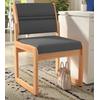 Oak Reception Chair Value Series - 400 lb Capacity Armless Chair