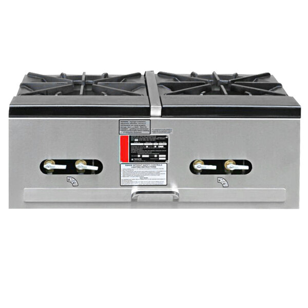 Town SR-24-G-2X-P Natural Gas Double Stock Pot Stove - 274,000 BTU