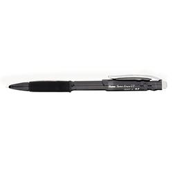 Pentel QE207A Black Barrel 0.7mm Twist-Erase GT HB Lead #2 Mechanical Pencil - 12/Pack