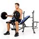 Marcy MWB-36780b Starter Weight Bench with 35kg Weight Set