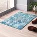 White 36 x 24 x 0.38 in Area Rug - Mistana™ Hillsby Oriental Dark Blue/Teal Area Rug Polypropylene | 36 H x 24 W x 0.38 D in | Wayfair