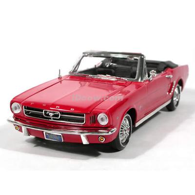 Motor Max mmx2016 1964 Ford Mustang Convertible Model Car - Red