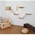 Silvio Design Katzen-Kletterwand 8-teilig beige, 21908.000