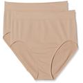 belly cloud Damen Basic Seamless Taillenslip mit Skinlife Taillenmieder, Beige (Haut 971), 52 (Herstellergröße: XXL) (2er Pack)